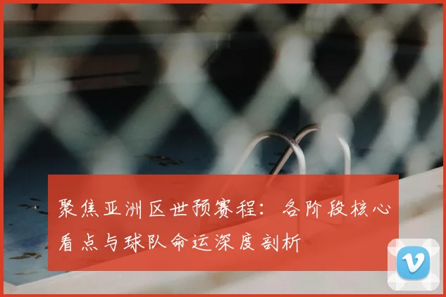 聚焦亚洲区世预赛程：各阶段核心看点与球队命运深度剖析